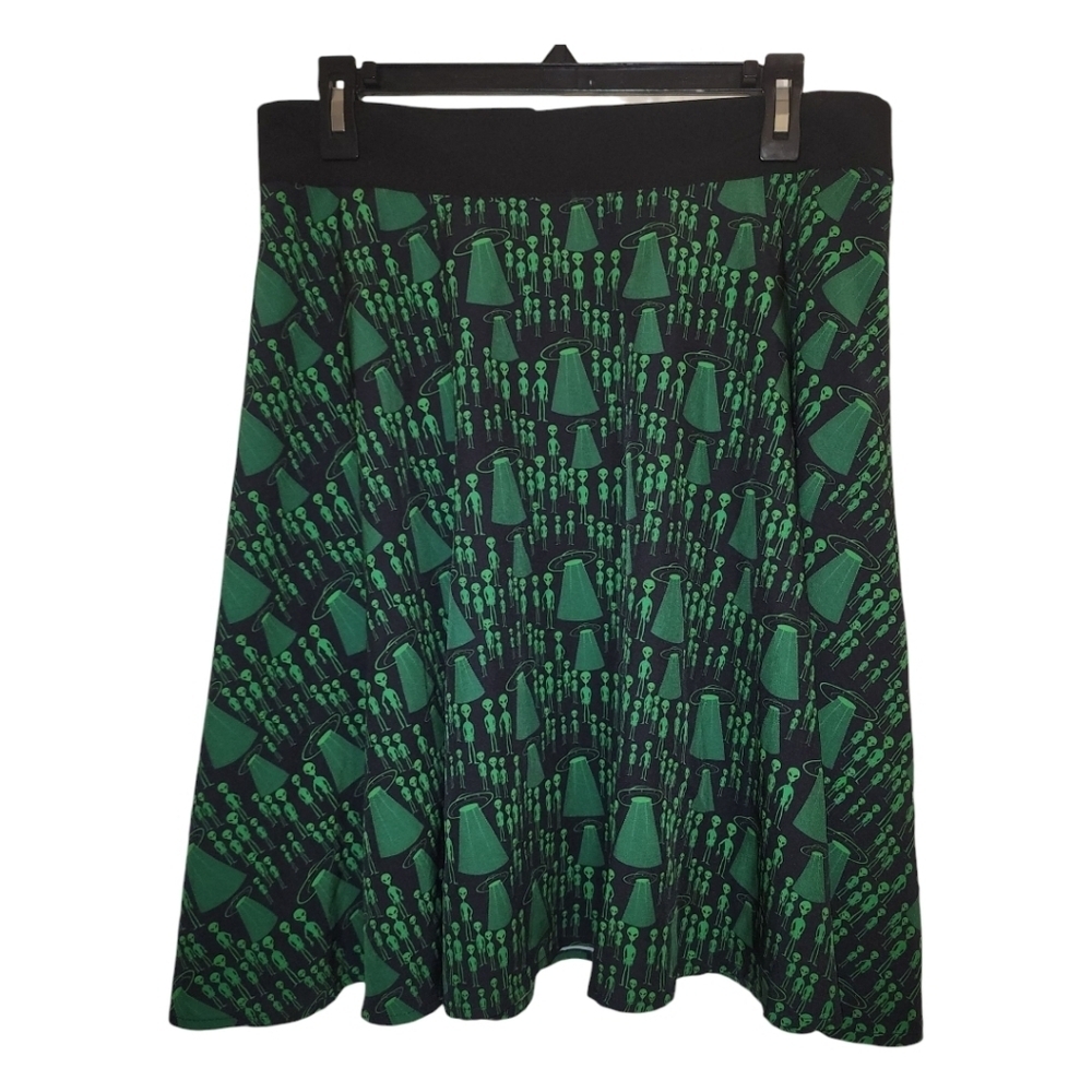 Unique Vintage RARE Alien Invasion Retro Circle Skirt, Size 3X. NWT